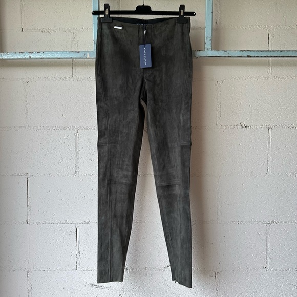 NWT! ($1,298) Polo Ralph Lauren Suede Skinny Stretch Pants - Picture 16 of 16